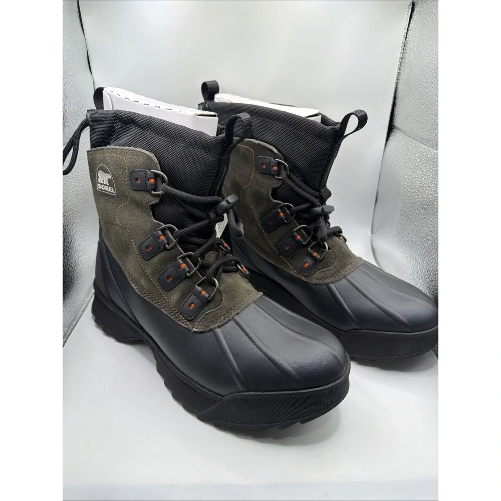 Sorel Scout 87 XT WP Men's Nubuck Waterproof Hiking Boot Black / Quarry Size 11